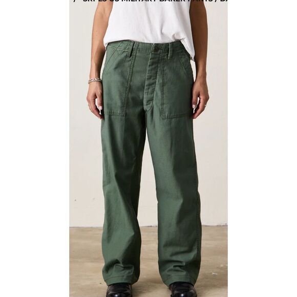 NSF / SRPLS US MILITARY BAKER PANTS in DARK OLIVE NWT Size 24 - Picture 4 of 9